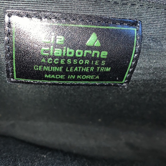 Liz Claiborne Vintage Black Patent Leather Clutch - Picture 7 of 7